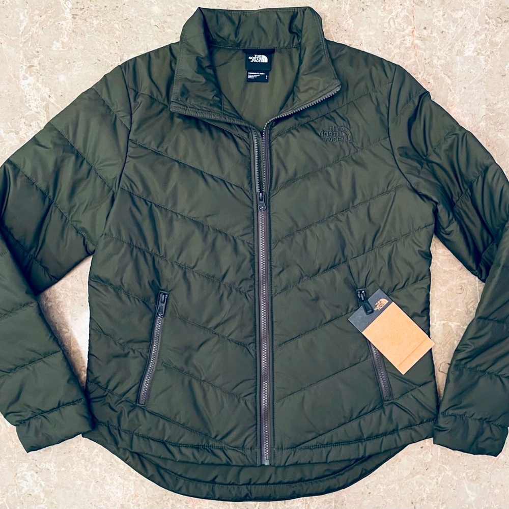 Brand New(NWTs) North Face Woman’s Small Slim Fit Olive Green Jacket MSRP: $140.